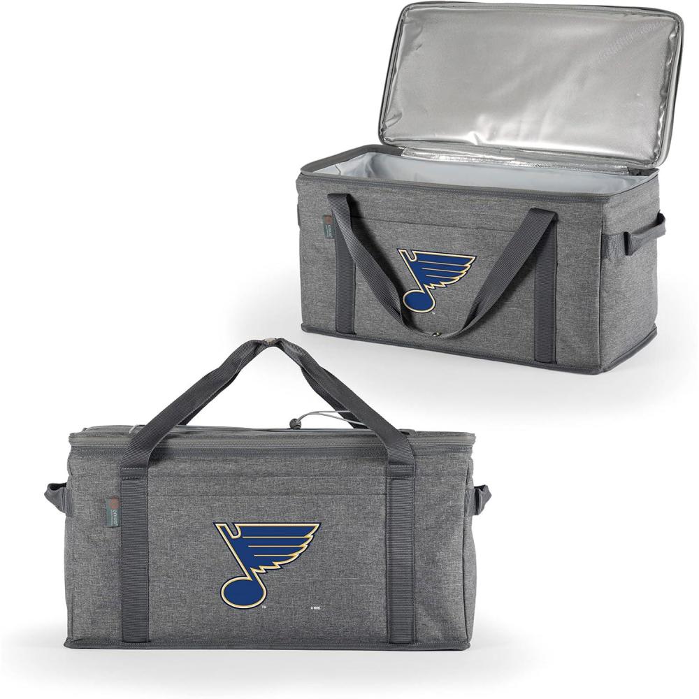 imagePICNIC TIME NHL Anaheim Ducks 64 Can Collapsible Cooler Large Insulated Soft Cooler Bag Portable Beach Cooler with Shoulder StrapSt Louis Blues