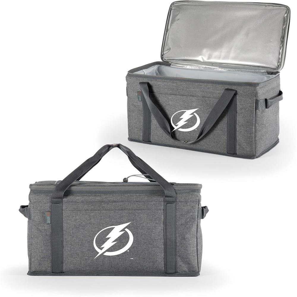 imagePICNIC TIME NHL Anaheim Ducks 64 Can Collapsible Cooler Large Insulated Soft Cooler Bag Portable Beach Cooler with Shoulder StrapTampa Bay Lightning