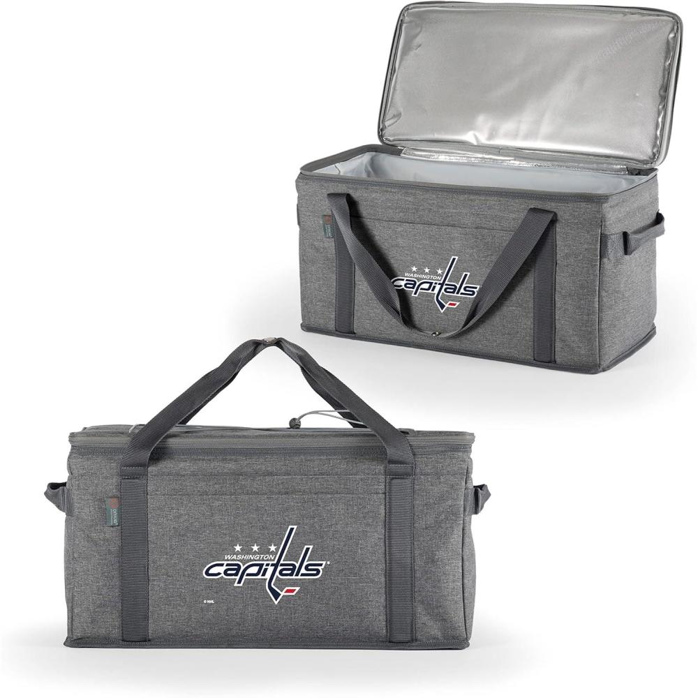imagePICNIC TIME NHL Anaheim Ducks 64 Can Collapsible Cooler Large Insulated Soft Cooler Bag Portable Beach Cooler with Shoulder StrapWashington Capitals