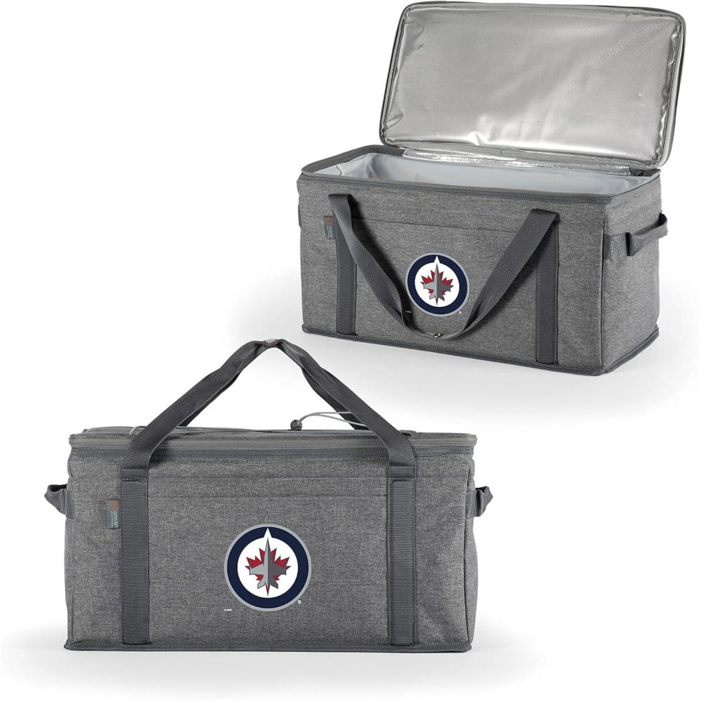 imagePICNIC TIME NHL Anaheim Ducks 64 Can Collapsible Cooler Large Insulated Soft Cooler Bag Portable Beach Cooler with Shoulder StrapWinnipeg Jets