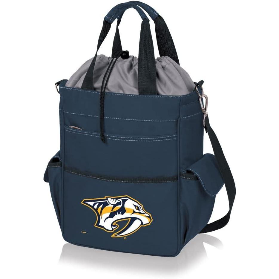 imagePICNIC TIME NHL UnisexAdult NHL Activo Cooler Tote BagNavy Blue with Gray Accents