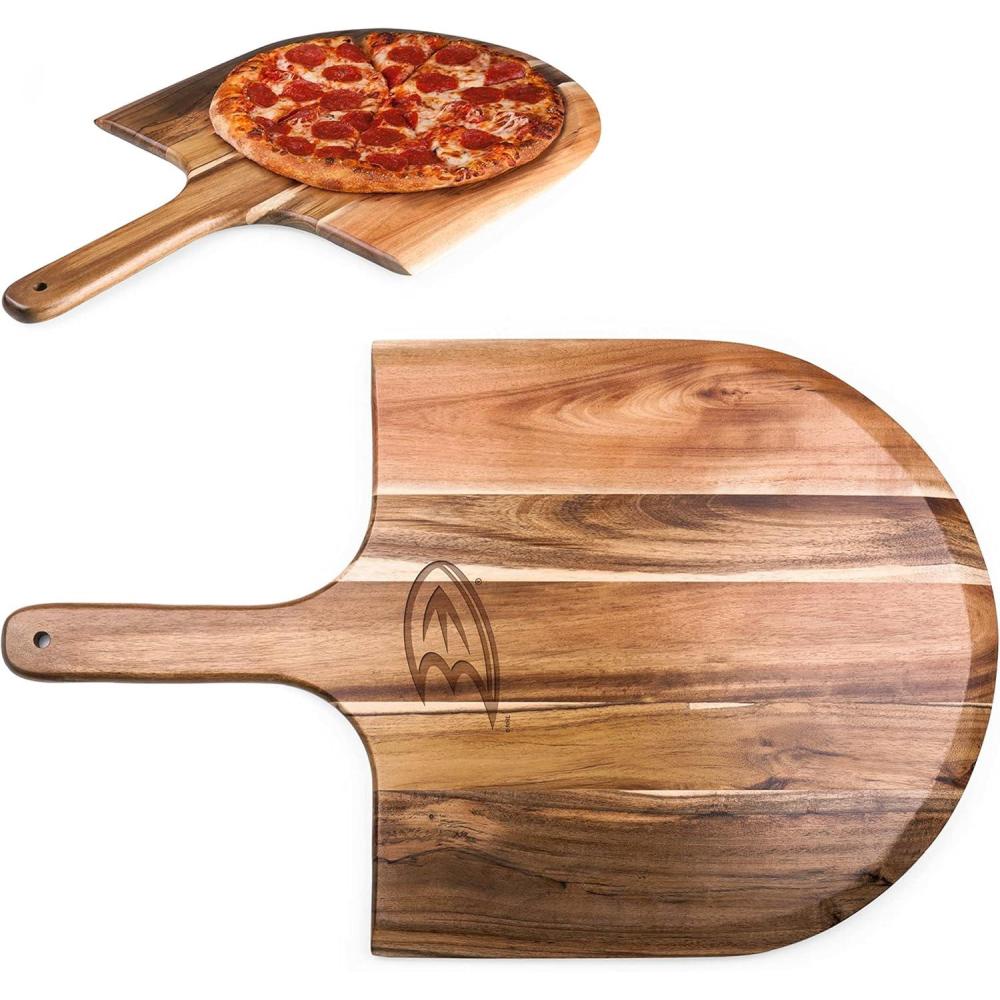 imagePICNIC TIME NHL unisexadult NHL Acacia Wood Pizza Peel Serving Pizza Paddle Bread PeelAcacia Wood