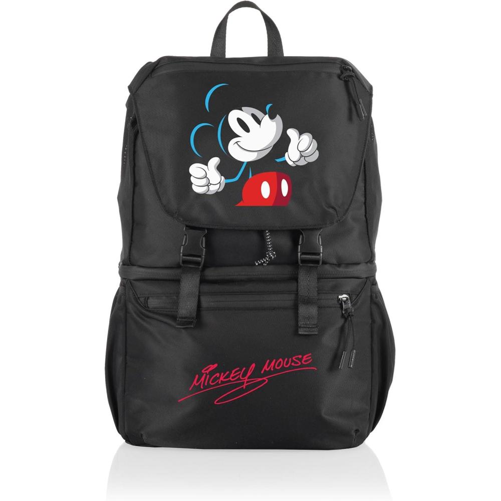 imagePICNIC TIME Star Wars Tarana Backpack Cooler made with Recycled Material Soft Cooler Backpack Upcycled Cooler Bag Halo GrayDisney Mickey Mouse Carbon Black
