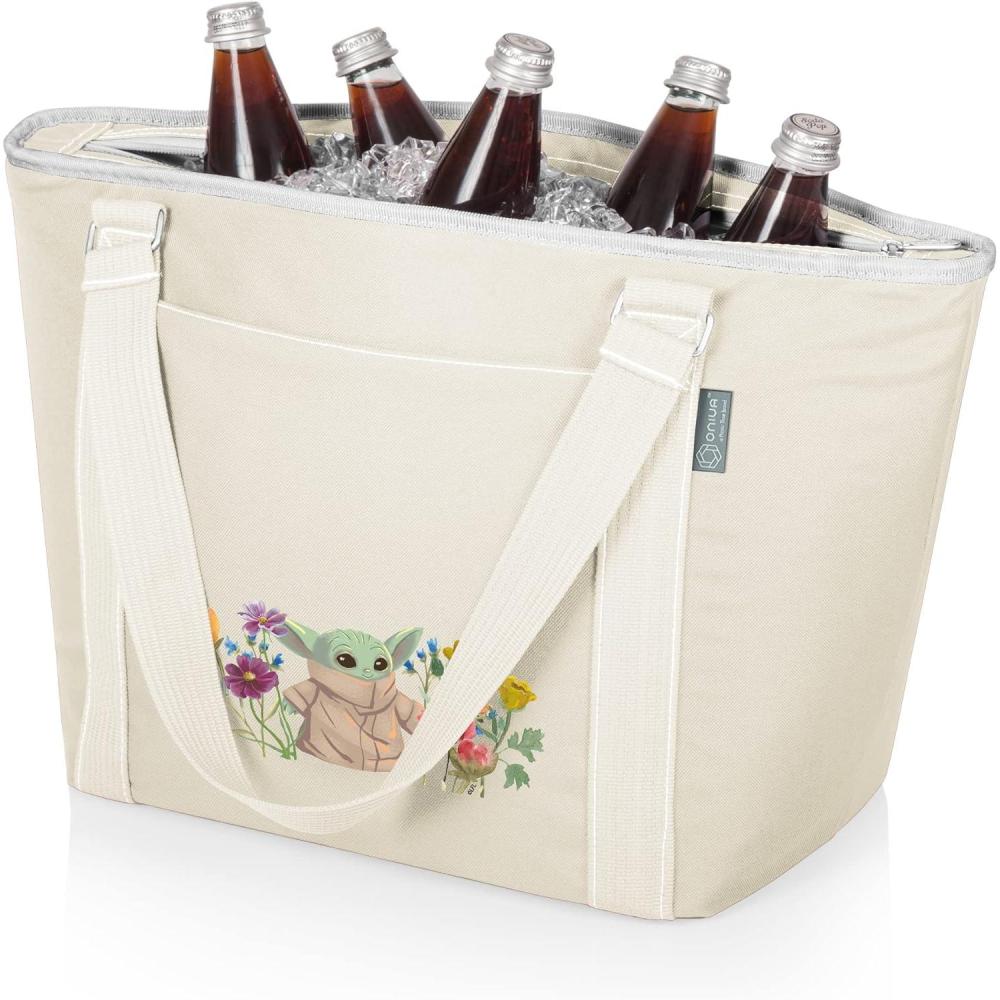 imagePICNIC TIME Star Wars Tote Cooler Bag Soft Cooler Bag Picnic CoolerStar Wars Mandalorian Grogu Sand