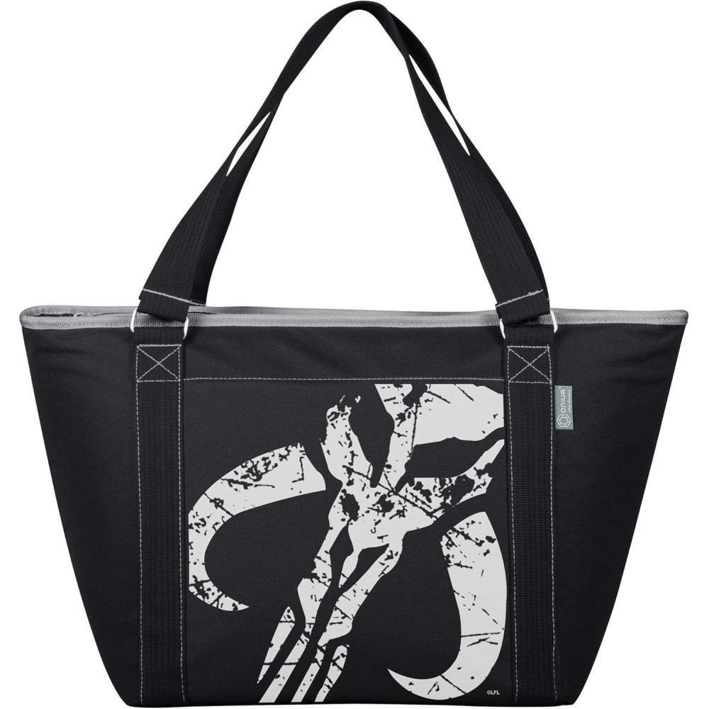 imagePICNIC TIME Star Wars Tote Cooler Bag Soft Cooler Bag Picnic CoolerStar Wars Mandalorian Mythosaur Skull Black