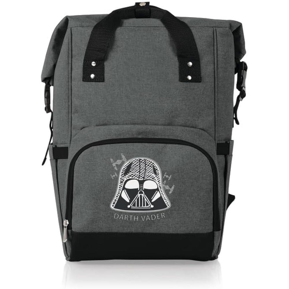 imagePicnic TIME Star Wars Celebration OTG RollTop Cooler Backpack Hiking Backpack Cooler Soft Cooler Bag Heathered GrayStar Wars Darth Vader Heathered Gray