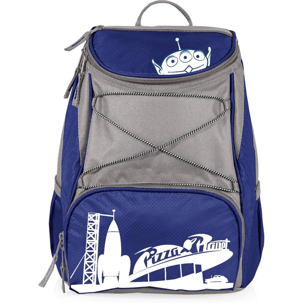 imagePicnic TIME Disney Lilo ampamp Stitch PTX Backpack Cooler Soft Cooler Backpack Insulated Lunch Bag Black with Gray AccentsDisney Pixar Toy Story Pizza Navy Blue With Gray Accents