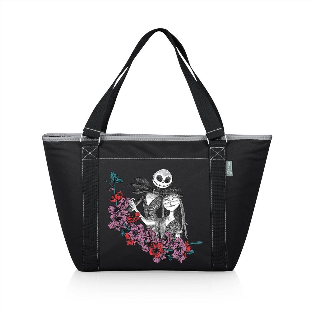 imagePicnic TIME Disney Nightmare Before Christmas Topanga Tote Cooler Bag Soft Cooler Bag Picnic Cooler BlackDisney Nightmare Before Christmas Jack Sally Black