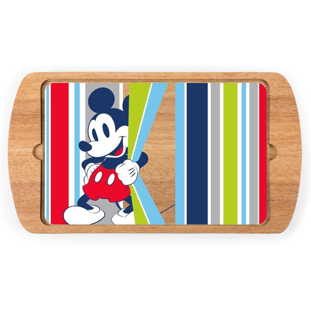 imagePicnic TIME Disney Princess Frozen 2 Billboard Glass Top Cheese Board Serving Platter Cheese Boards Charcuterie Boards ParawoodDisney Mickey Mouse Parawood