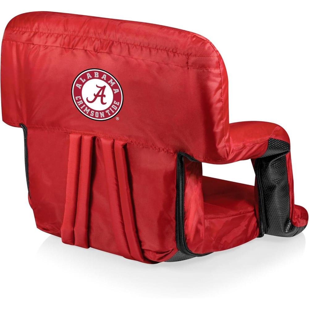 imagePicnic TIME NCAA Cal Bears Ventura Reclining Stadium Seat with Back Support Bleacher Seat Beach Floor ChairRed