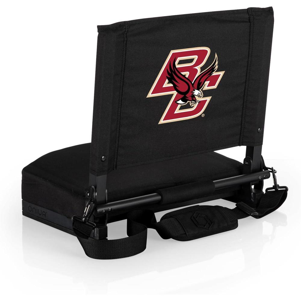 imagePicnic TIME NCAA Georgia Bulldogs Gridiron Stadium Seat Lightweight Portable Folding Chair for Bleachers and Benches BlackBoston College Eagles