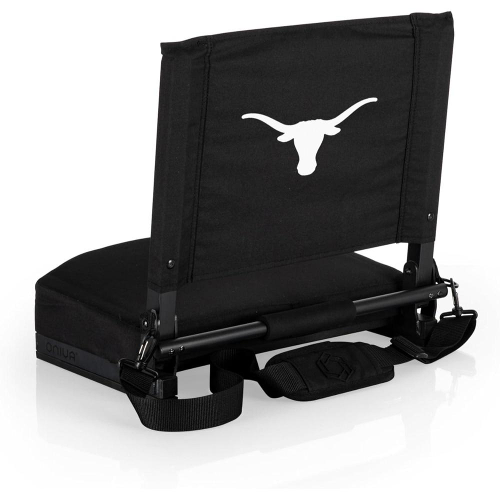 imagePicnic TIME NCAA Georgia Bulldogs Gridiron Stadium Seat Lightweight Portable Folding Chair for Bleachers and Benches BlackTexas Longhorns