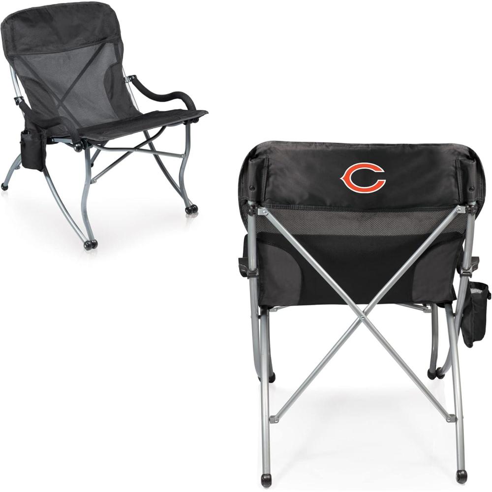 imagePicnic TIME NFL PTXL Heavy Duty Camping Chair XL Beach Chair 400 lb Capacity Camp ChairChicago Bears