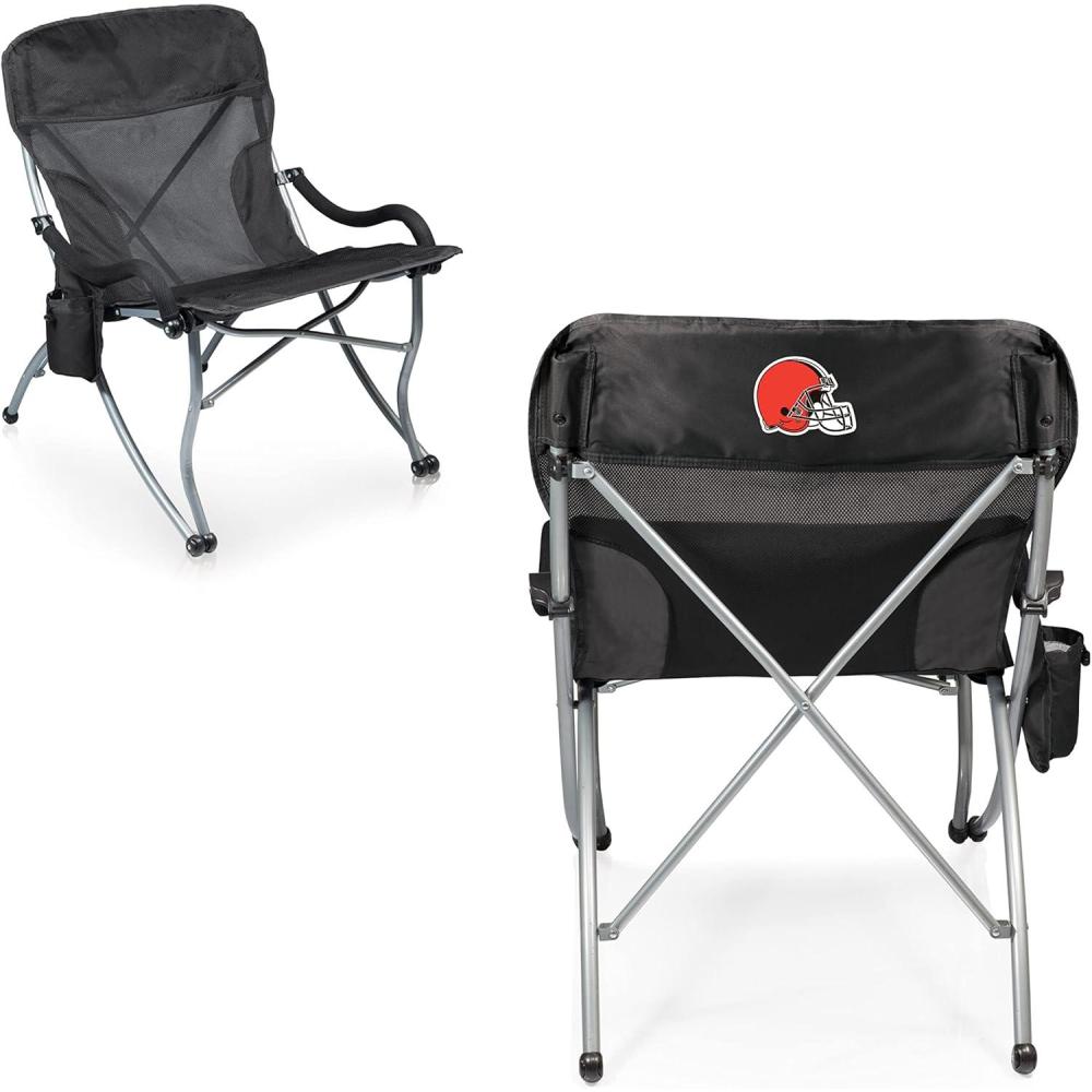 imagePicnic TIME NFL PTXL Heavy Duty Camping Chair XL Beach Chair 400 lb Capacity Camp ChairCleveland Browns