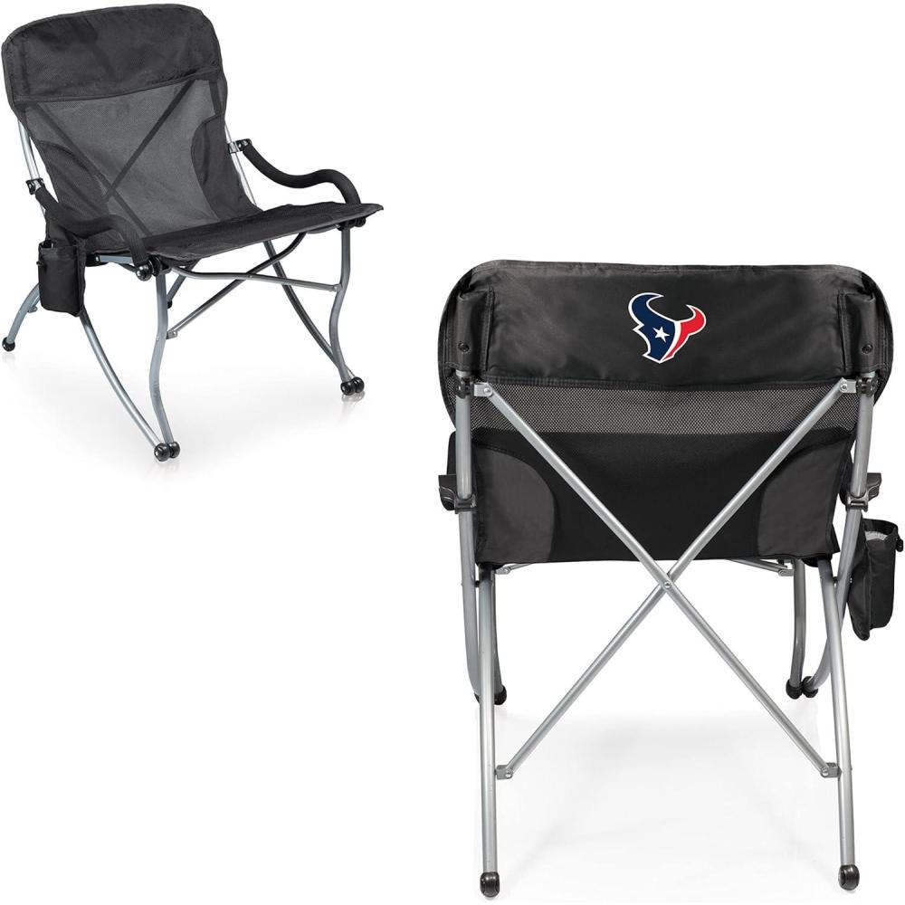 imagePicnic TIME NFL PTXL Heavy Duty Camping Chair XL Beach Chair 400 lb Capacity Camp ChairHouston Texans