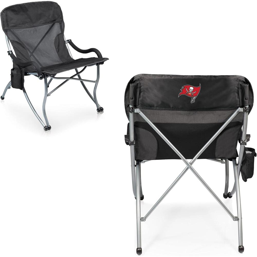 imagePicnic TIME NFL PTXL Heavy Duty Camping Chair XL Beach Chair 400 lb Capacity Camp ChairTampa Bay Buccaneers