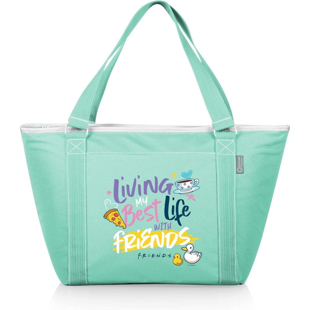 imagePicnic TIMEWarner Bro Topanga Tote Cooler Bag Soft Cooler Bag Picnic CoolerWarner Bro Friends Teal