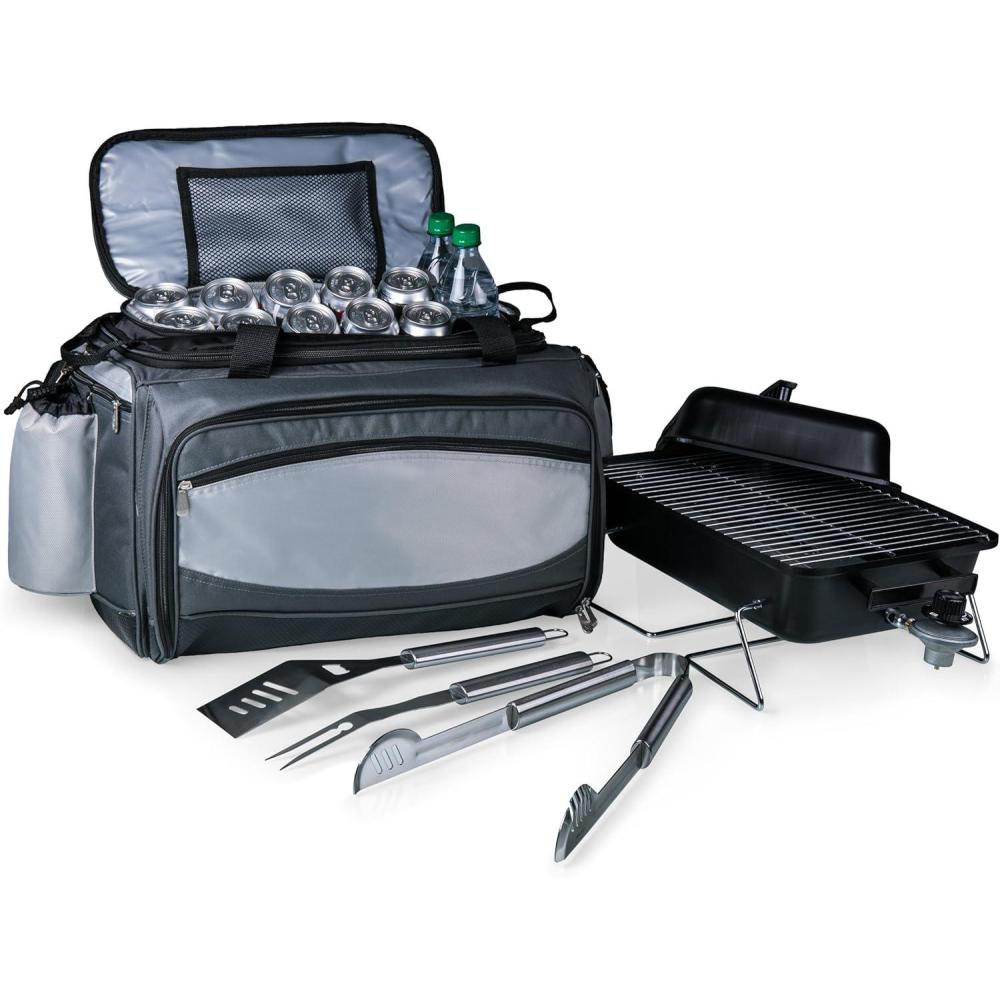 imageVulcan AllinOne Tailgating CoolerBBQ SetPropane Grill Cooler Tote