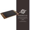 Covina Slate Serving Tray, Charcuterie Board Set, (Acacia Wood & Slate Black with Gold Accents) Large