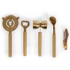 LEGACY – a Picnic Time Brand – Sidecar 5-Piece Bar Tool Set, Acacia Wood