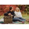 LEGACY – a Picnic Time Brand Somm – 12 Bottle Insulated Waxed Canvas Wine Bag with Rolling Cart, Khaki Green with Brown Accents