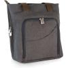 LEGACY – a Picnic Time Brand Sonoma Wine & Cheese Picnic Tote Service for 2, Insulated Wine Carrier Bag with Cheese Board, (Gray)(Gray)