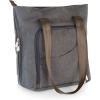 LEGACY – a Picnic Time Brand Sonoma Wine & Cheese Picnic Tote Service for 2, Insulated Wine Carrier Bag with Cheese Board, (Gray)(Gray)