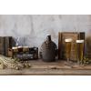 LEGACY – a Picnic Time brand Insulated 64 oz, Beer Gifts for Men, Waxed Canvas Tote Water Bottle Carrier, One Size, Khaki Green with Brown Accents & Glass Growler(Khaki Green With Brown Accents & Glass Growler)
