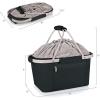 NCAA Boise State Broncos Metro Shopping Basket – Insulated Picnic Basket – Collapsible Market Basket – Utility Tote Cooler Bag