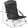 NFL Tranquility Beach Chair with Carry Bag, Low Beach Chair for Adults, Low Lawn Chair
