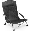 NFL Tranquility Beach Chair with Carry Bag, Low Beach Chair for Adults, Low Lawn Chair