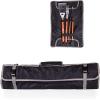 ONIVA – a Picnic Time brand 3-Piece BBQ Tote & Grill Accessories Set, Outdoor Grill Set with Case, BBQ Spatula, BBQ Fork, and BBQ Tongs, (Black with Gray Accents)