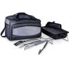 ONIVA – a Picnic Time brand Buccaneer Portable Charcoal Grill & Cooler Tote, (Black with Gray Accents)(One Size)