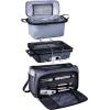 ONIVA – a Picnic Time brand Buccaneer Portable Charcoal Grill & Cooler Tote, (Black with Gray Accents)(One Size)