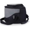 ONIVA – a Picnic Time brand Caliente Portable Charcoal Grill & Cooler Tote, Take Anywhere BBQ Grill with Cooler Bag, Grill for Outdoor Use, (Black with Gray Accents)