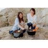 ONIVA – a Picnic Time brand Caliente Portable Charcoal Grill & Cooler Tote, Take Anywhere BBQ Grill with Cooler Bag, Grill for Outdoor Use, (Black with Gray Accents)