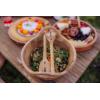 PICNIC TIME Ciotola Serving Bowl, Salad Bowl, Wooden Mixing Bowl, (Mango Wood)