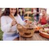 PICNIC TIME Ciotola Serving Bowl, Salad Bowl, Wooden Mixing Bowl, (Mango Wood)