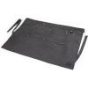 PICNIC TIME Collins Mixologist Apron Made in Black Waxed Canvas Vegan Leather with Corkscrew and Bottle Opener, Features Numerous Pockets and Folds to Easy-to-Carry Tote (Gray with Black Accents)