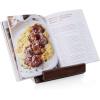 PICNIC TIME Cookbook Tablet Stand, Cook Book Stand with Three Adjustable Positions, Easy to Assemble Recipe Book Holder, Foldable Cookbook Holder for Kitchen Counter, (Stained Parawood)