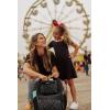 PICNIC TIME Disney Classic Mickey Mouse Park Tripper Day Bag, Cooler Backpack, Soft Cooler Backpack, Insulated Lunch Bag, Disneyland & Disney World Backpack, (Black with White Pattern)