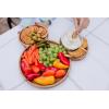 PICNIC TIME Disney Mickey Mouse 16″ Acacia Serving Board with Groove, (Acacia Wood)