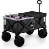 PICNIC TIME Disney Mickey Mouse Adventure Wagon Elite All-Terrain Beach Wagon withTable Top Lid & Soft Cooler Liner, Utility Wagon, Garden Wagon, (Dark Gray)