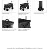 PICNIC TIME Disney Mickey Mouse Adventure Wagon Elite All-Terrain Beach Wagon withTable Top Lid & Soft Cooler Liner, Utility Wagon, Garden Wagon, (Dark Gray)