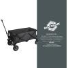 PICNIC TIME Disney Mickey Mouse Adventure Wagon Folding Wagon, Wagon Cart, Sport Utility Wagon, Beach Wagon Collapsible, (Dark Gray)