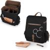 PICNIC TIME Disney Mickey Mouse Moreno 3-Bottle Wine & Cheese Tote, Padded Wine Bag with Adjustable Shoulder Strap, Wine Picnic Tote Bag, (Black)