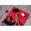 PICNIC TIME Disney Pixar Cars Lightning McQueen Blanket Tote Outdoor Picnic Blanket, Beach Blanket, Camping Blanket, (Red with Black Flap)