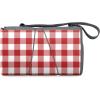 PICNIC TIME Disney Pixar Ratatouille Blanket Tote Outdoor Picnic Blanket, Beach Blanket, Camping Blanket, (Red & White Gingham Pattern with Gray Flap) Large