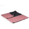 PICNIC TIME Disney Pixar Ratatouille Blanket Tote Outdoor Picnic Blanket, Beach Blanket, Camping Blanket, (Red & White Gingham Pattern with Gray Flap) Large