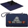 PICNIC TIME Disney Pixar Toy Story Buzz Lightyear Blanket Tote Outdoor Picnic Blanket, Beach Blanket, Camping Blanket, (Navy Blue with Black Flap)